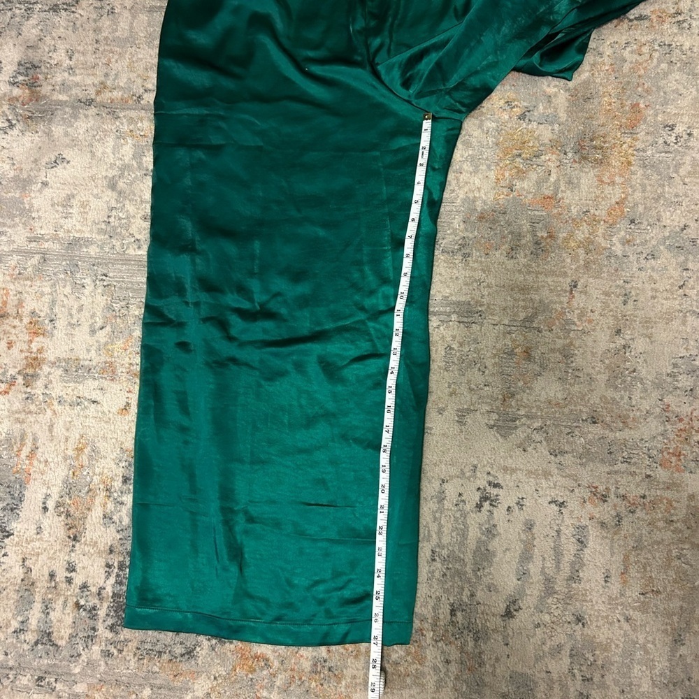 Lane Bryant emerald green holiday wide leg jumpsuit womens size 20 new with tags - Picture 5 of 11